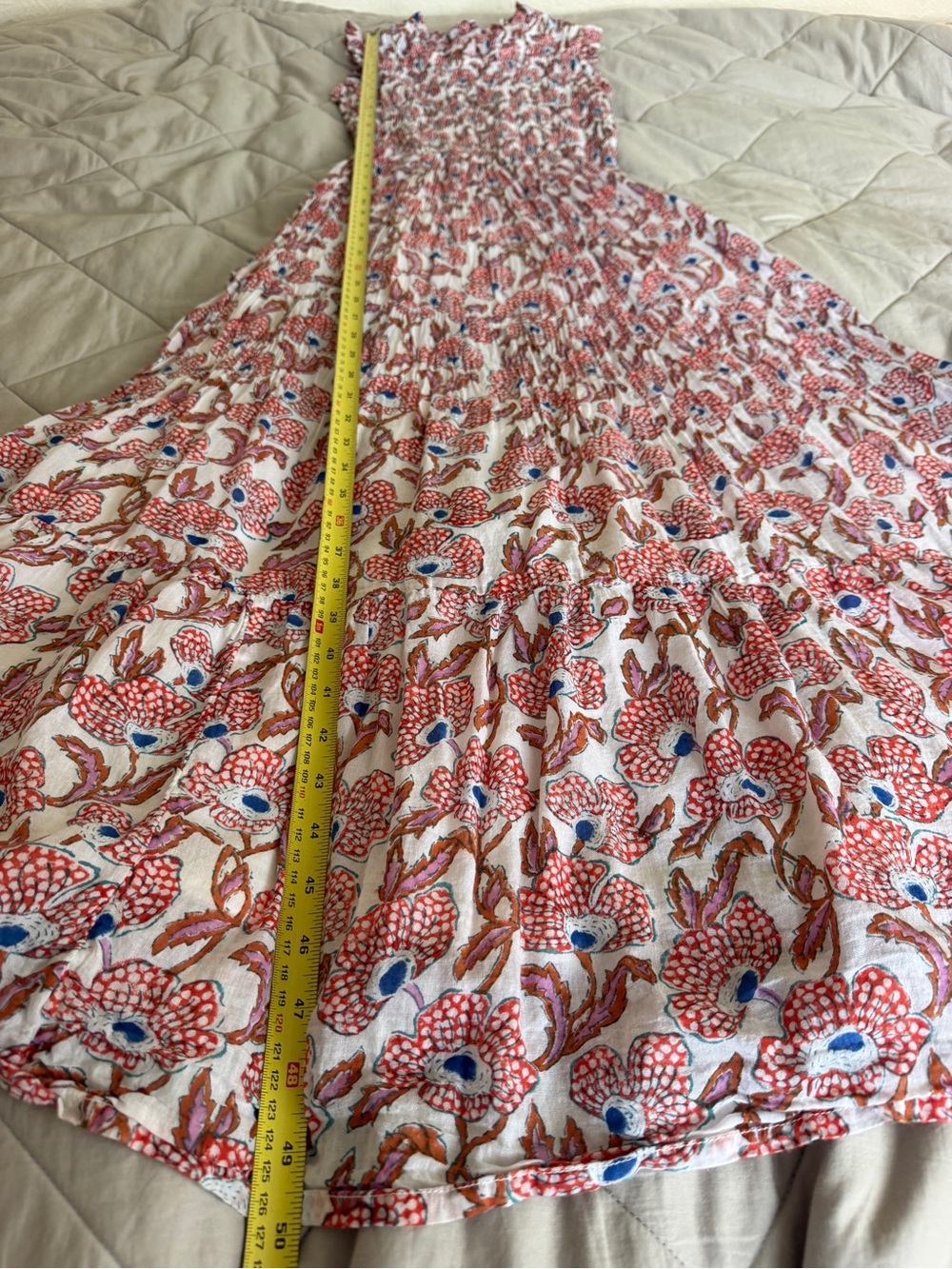 Oliphant Floral Smocked Maxi Dress - Picture 5 of 8